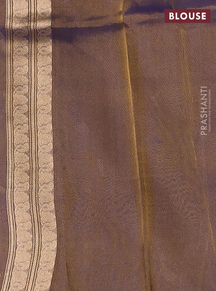 Blue Banarasi Tissue Silk Saree