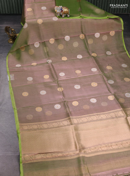 Green Banarasi Tissue Silk Saree
