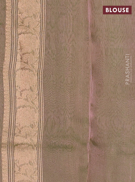 Green Banarasi Tissue Silk Saree