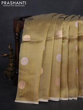 Gold Banarasi Tissue Silk Saree