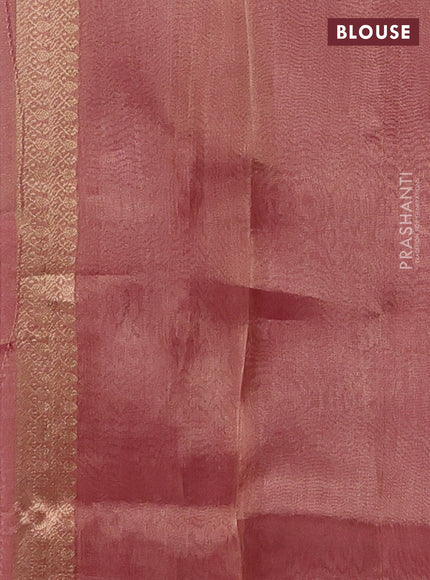 Pink Banarasi Tissue Silk Saree
