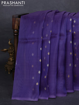 Lavender Banarasi Tissue Silk Saree