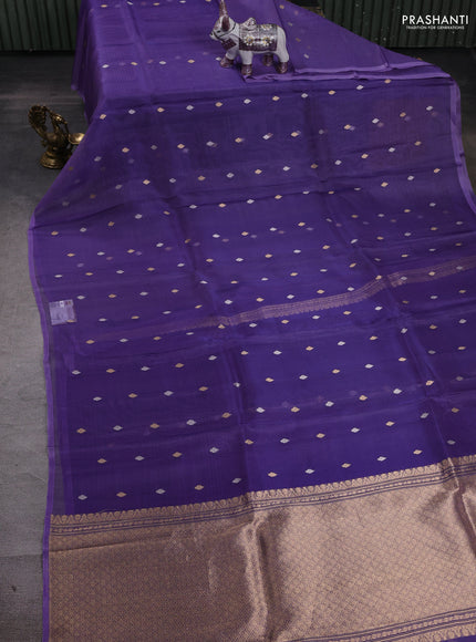 Lavender Banarasi Tissue Silk Saree