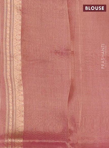 Pink Banarasi Tissue Silk Saree