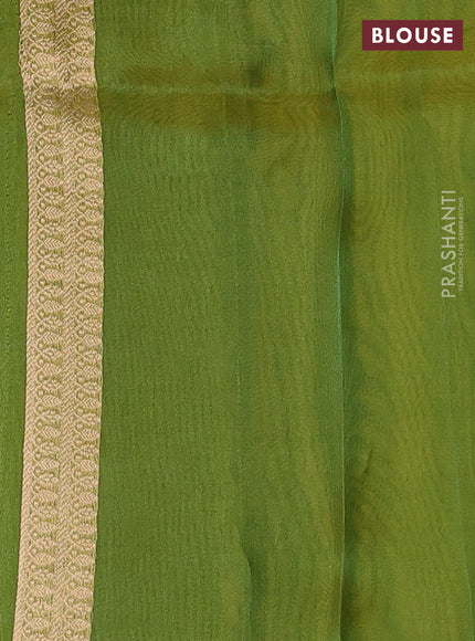 Green Banarasi Tissue Silk Saree