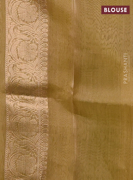 Green Banarasi Tissue Silk Saree