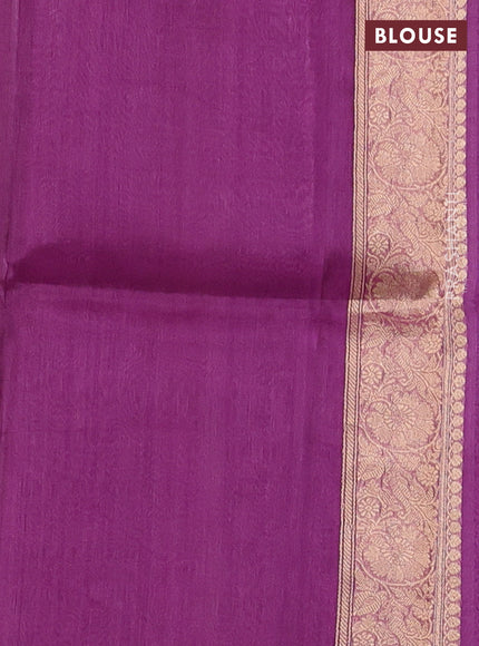 Magenta Pink Banarasi Tissue Silk Saree