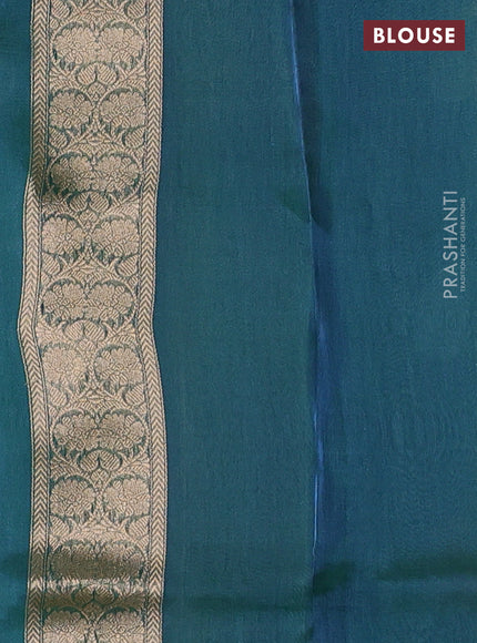 Green Banarasi Tissue Silk Saree