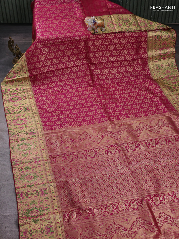 Wine Pure Kanchipuram Silk Saree