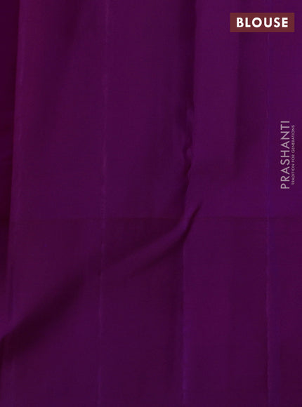 Purple Pure Kanchipuram Silk Saree