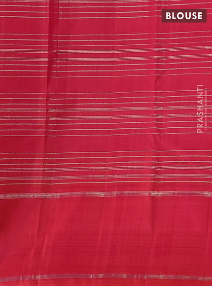 Mango Yellow & Orange Pure Kanchipuram Silk Saree