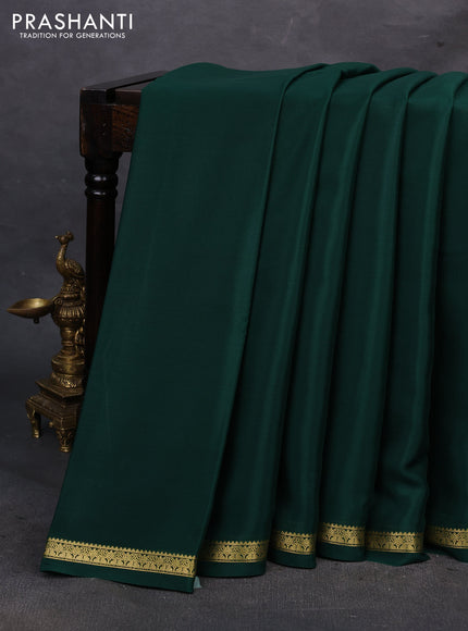 Green Pure Mysore Silk Saree