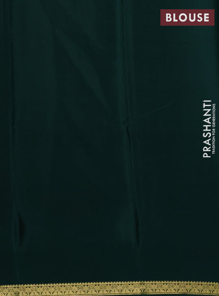 Green Pure Mysore Silk Saree