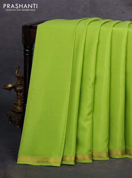 Green Pure Mysore Silk Saree