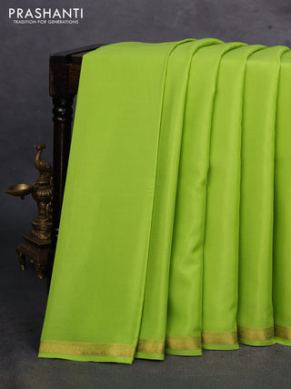 Green Pure Mysore Silk Saree