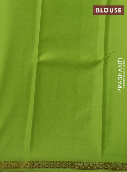 Green Pure Mysore Silk Saree