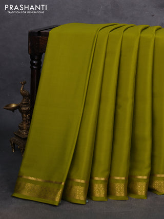 Green Pure Mysore Silk Saree