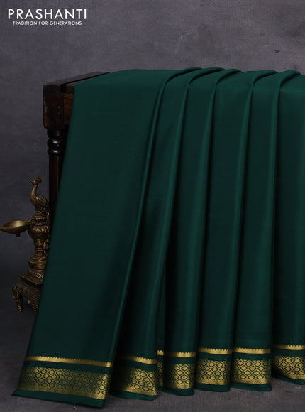 Green Pure Mysore Silk Saree