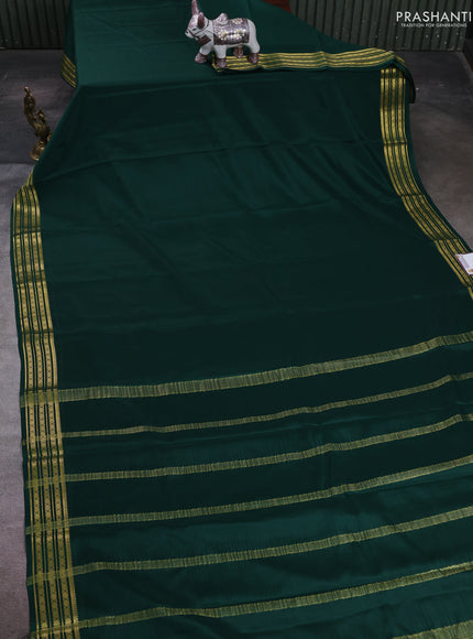 Green Pure Mysore Silk Saree