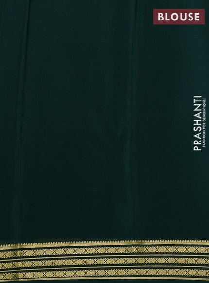 Green Pure Mysore Silk Saree