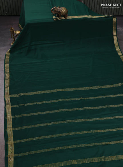 Green Pure Mysore Silk Saree