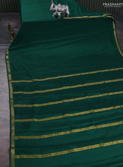 Green Pure Mysore Silk Saree