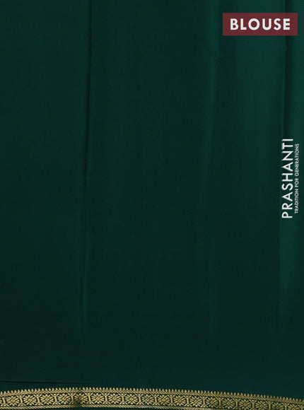 Green Pure Mysore Silk Saree