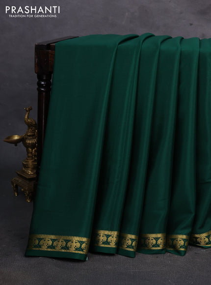 Green Pure Mysore Silk Saree