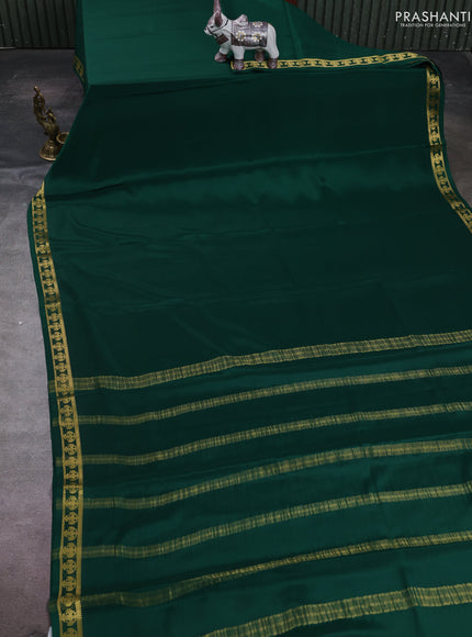 Green Pure Mysore Silk Saree