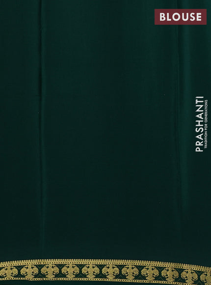 Green Pure Mysore Silk Saree