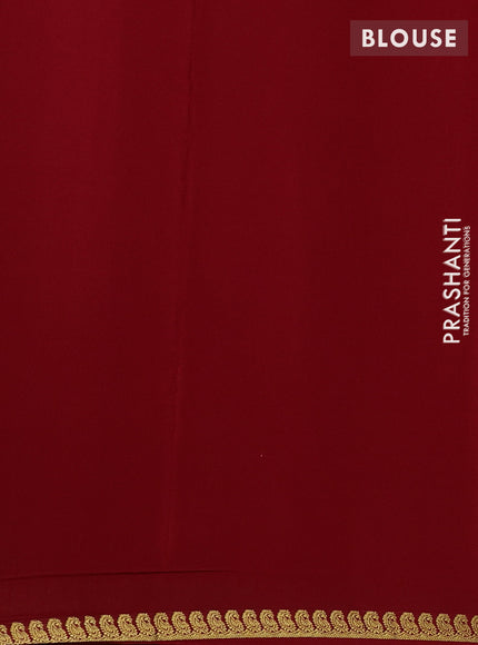 Red Pure Mysore Silk Saree