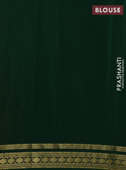 Mango Yellow & Green Pure Mysore Silk Saree