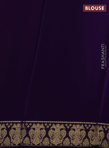 Pink & Purple Pure Mysore Silk Saree