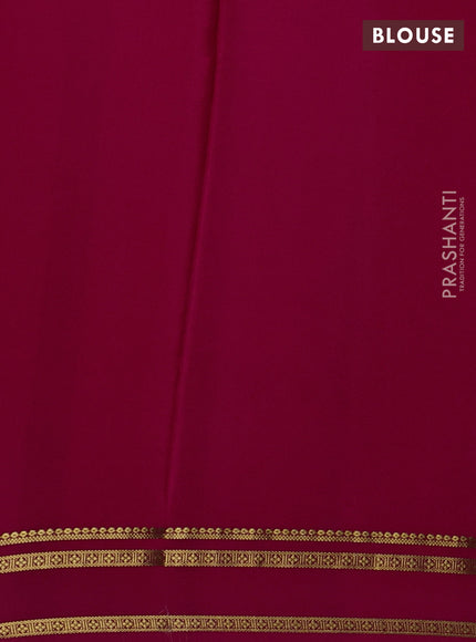 Pink Pure Mysore Silk - Buttas