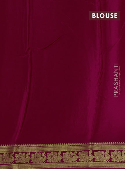 Pink Mysore Silk - Applique Work