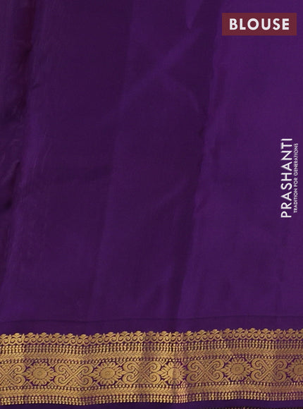Pastel Purple & Purple Kanchipuram Silk - Buttas