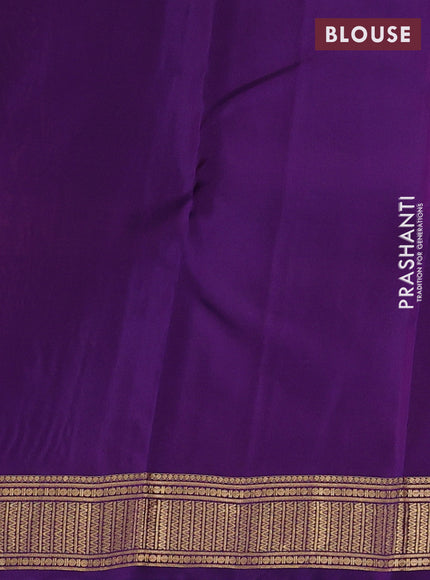 Red & Violet Kanchipuram Silk - Buttas