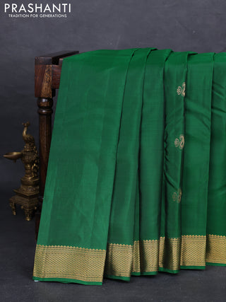 Green Kanchipuram Silk - Buttas