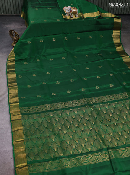 Green Kanchipuram Silk - Buttas