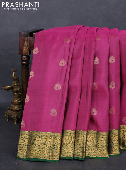Pink & Green Kanchipuram Silk - Buttas