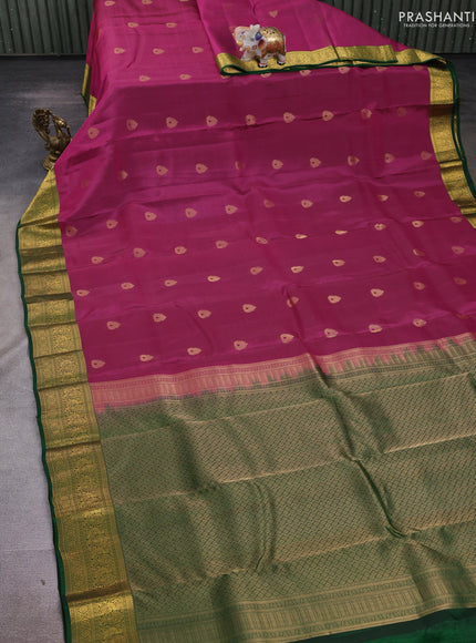 Pink & Green Kanchipuram Silk - Buttas
