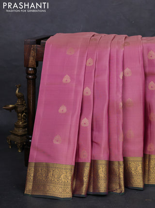 Pink & Green Kanchipuram Silk - Buttas