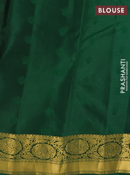 Maroon & Green Kanchipuram Silk - Buttas