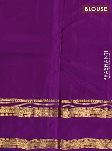 Pastel Purple & Purple Kanchipuram Silk - Buttas