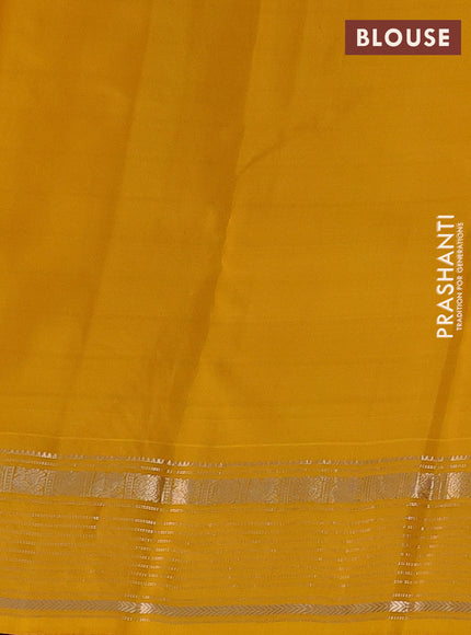 Yellow Kanchipuram Silk - Checks