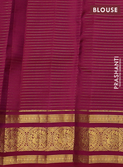 Pastel Pink & Maroon Kanchipuram Silk - Checks