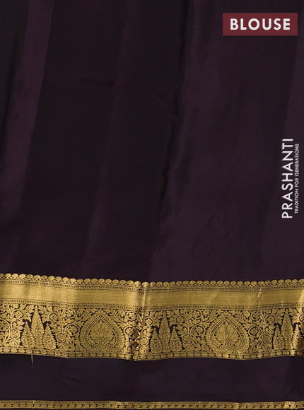Green & Coffee Brown Kanchipuram Silk - Buttas