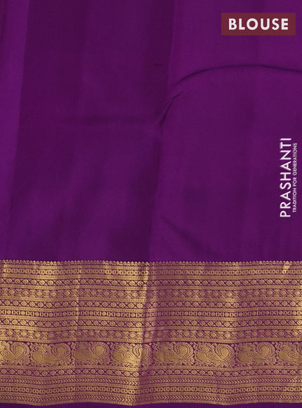 Lavender & Purple Kanchipuram Silk - Buttas