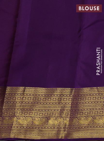 Maroon & Purple Kanchipuram Silk - Buttas
