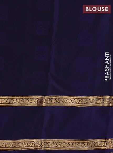 Maroon & Blue Kanchipuram Silk - Weaves